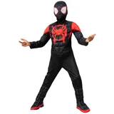 Rubie ́s Kostüm Spiderman Miles Morales Kostüm für Kinder schwarz 116/128 (7-8 Jahre)