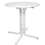 Beautissu Bistroni Bistrotisch Ø 70 x 70 cm Weiß