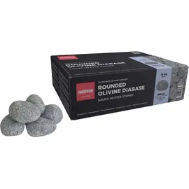 Harvia Saunasteine 15 kg rund für Saunaofen Finnische Saunasteine 5 - 10 cm abgerundet