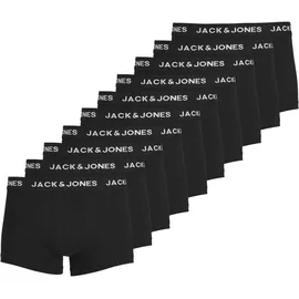 JACK & JONES Solid Trunks black/black XXL 10er Pack