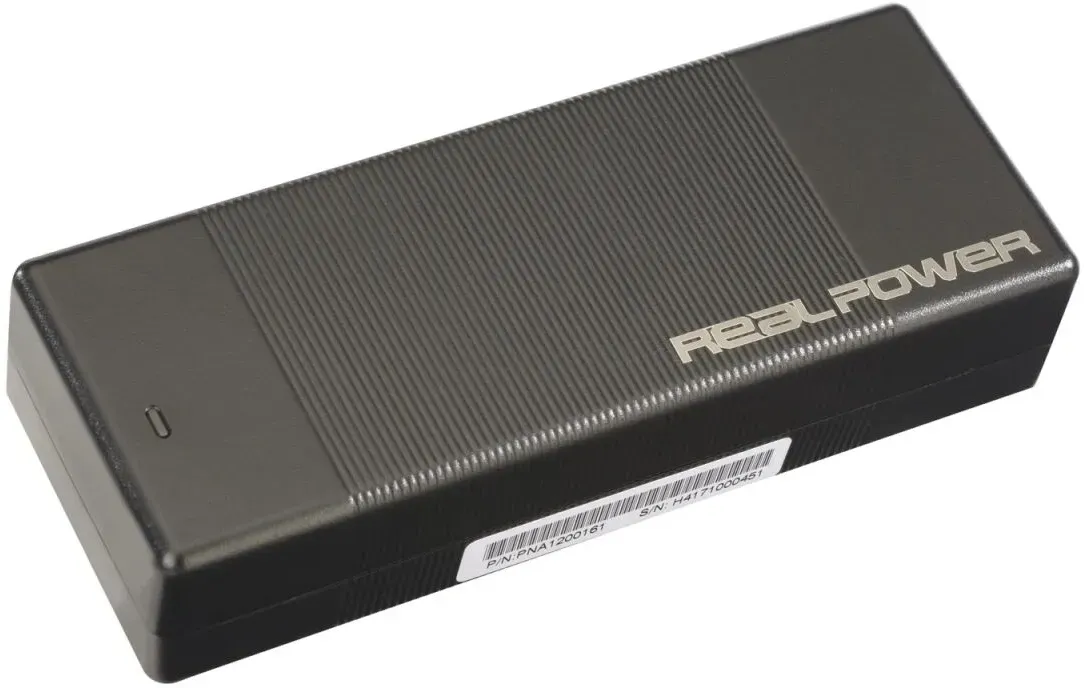RealPower 140474 Netzteil & Spannungsumwandler Drinnen 40 W Schwarz