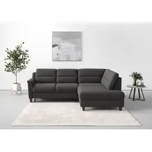 sit&more Ecksofa SIT & MORE "Farö L-Form", grau (fango), B:251cm H:90cm T:187cm, Sofas, Ecksofa, inklusive Federkern, wahlweise mit Bettfunktion und Bettkasten