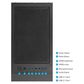 Ankermann Gaming-PC AMD Ryzen 5 5500 4,0 GHz 16 GB RAM 1 TB SSD GeForce RTX 3050 Win 11 Pro