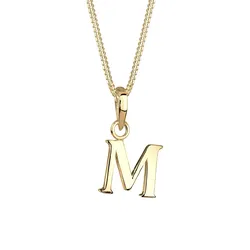 Elli Elli Naszyjnik Buchstaben M 925 Sterling Silber Ketten   Damen 