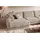 KAWOLA Wohnlandschaft U-Form Madeline Cord Longchair links taupe