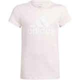 adidas T-Shirt - rosa mit weissem Logo, Cotton Kinder A2JM clpink/white 170