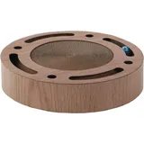 Karlie Flamingo Martey Braun – 41x41x8 cm – mit Catnip – mit Klingelball – beidseitig kratzbar – recycelbar