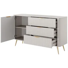 Feldmann-Wohnen Kombikommode Lante 138 x 81 x 38 cm Beige