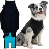 Trovet Suitical Recovery Suit Hund, S+, Schwarz