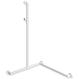 Hewi System 900 Duschhandlauf mit Haltegriff 1250 x 765 x 765 mm weiß