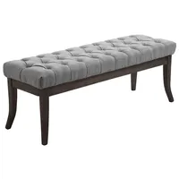 CLP Sitzbank Ramses Stoff antik-dunkel grau/120 cm