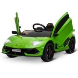 Homcom Kinderauto Lamborghini SVJ Elektroauto für 3-8 Jahre mit MP3 Grün B/H/L: ca. 66,5x45,5x123 cm