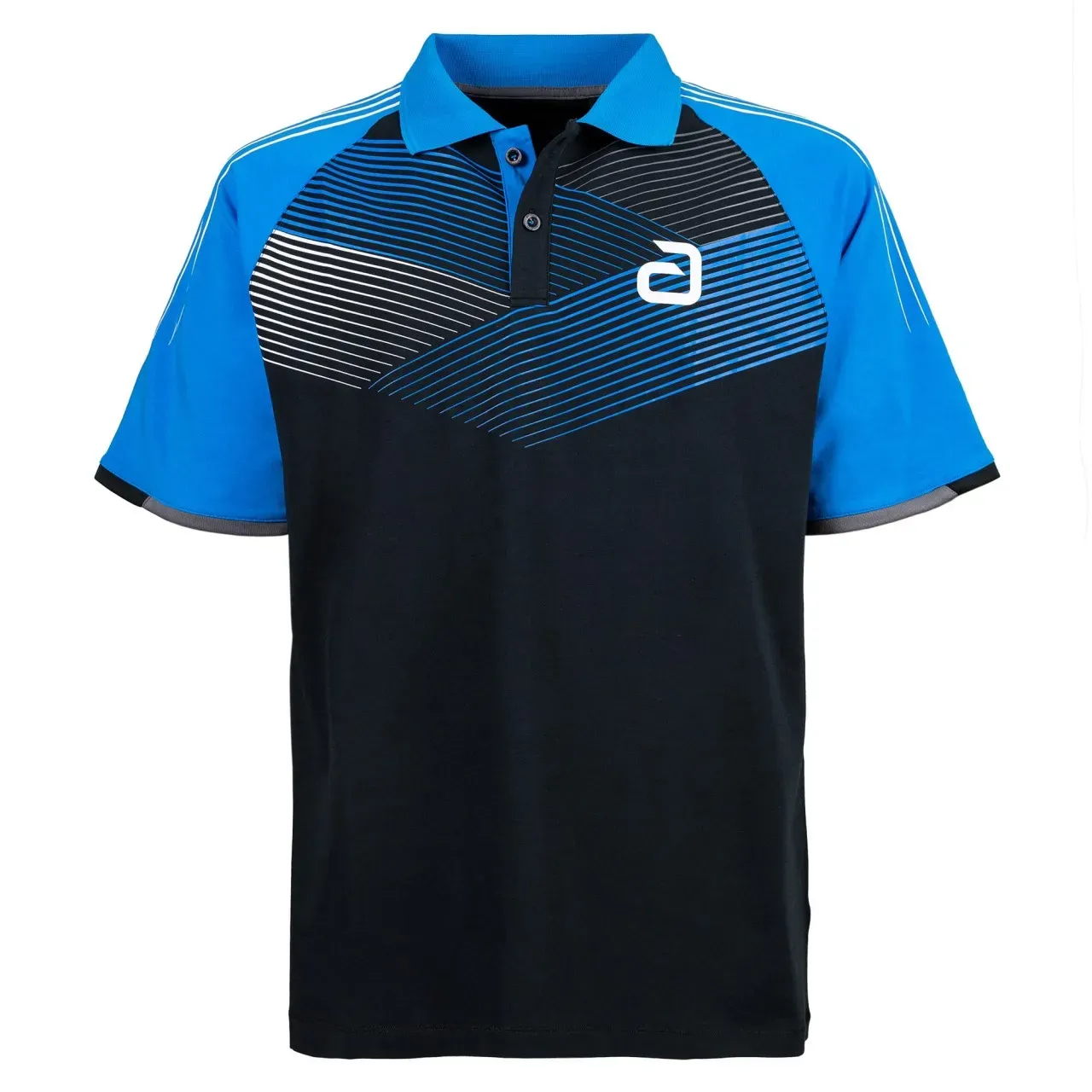 andro Shirt Avos Baumwolle schwarz/blau 4XL - 4XL