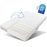 Flieks Matratze 180x200, Kaltschaummatratze mit Abnehmbarem Bezug, Schaumstoffmatratze  Rollmatratze mit Anti-Rutsch-Partikel, H3&H2, Höhe 20cm, 7...