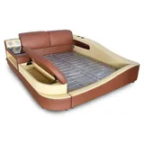 aea Multifunktion Bett 180 x 200 cm Braun