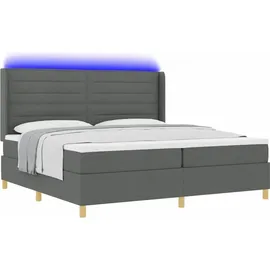 vidaXL Boxspringbett 200 x 200 cm Grau