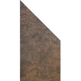 GROJA Sichtschutzmatte HPL 90 x 180/90 cm Rostoptik