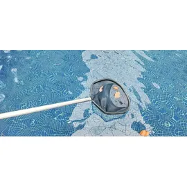 Planet Pool Profi Oberflächenkescher silber/schwarz 0,48 m