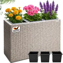 DEUBA Blumenkasten 83 x 30,5 x 60 cm Creme