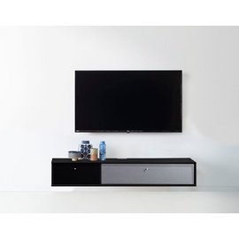 Hammel Furniture TV-Board HAMMEL FURNITURE "Mistral Fernsehschrank, Medienmöbel, Hängend" Sideboards Gr. B/H/T: 133 cm x 23 cm x 45 cm, glat, 1, silberfarben (schwarz, silber stoff) TV-Lowboards