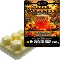 WonderWax Duftwachs Wax Melts für Duftlampe, 6 Sterne Duftmelt Wachsmelt Sojawachs Duftwachs Würfel für Raumdüfte, Wachs Duftöl Winter Indoor Schmelzen für Aromalampe Sommer Marmelade
