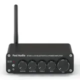 Fosi Audio BT30D Bluetooth 5.0 Stereo Audio Receiver Verstärker 2.1-Kanal Mini Hi-Fi Verstärker der Klasse D mit 50 Watt x2+100 Watt für Heim Außen Passiv Lautsprecher/Subwoofer Aktiv Subwoofer