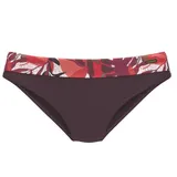 LASCANA Bikini-Hose »Ava«, im tropischen Design, rot bedruckt, Gr.34