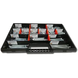 700 tlg Sechskantschrauben Sortiment mit Muttern Unterlegscheiben Federringen M5 // 12mm-80mm Schrauben Set