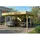 SKANHOLZ Doppelcarport Friesland 5,46 x 7,08 m grün imprägniert inkl. Abstellraum