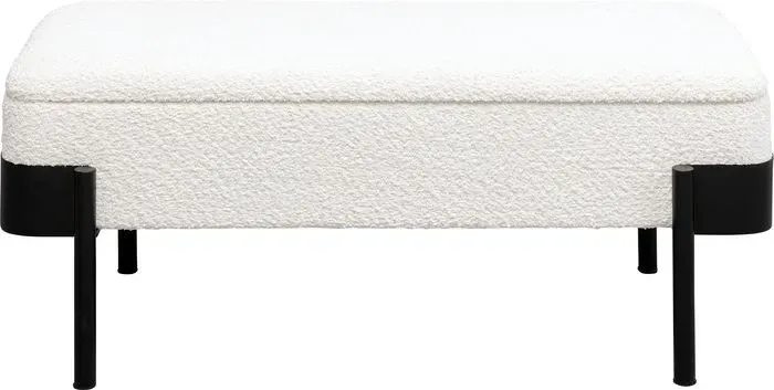 KARE DESIGN Bank Angelo Storage 87997 Stoff Weiß