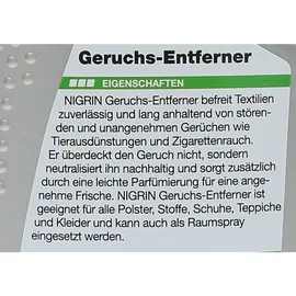 Nigrin Geruchsentferner 500 ml