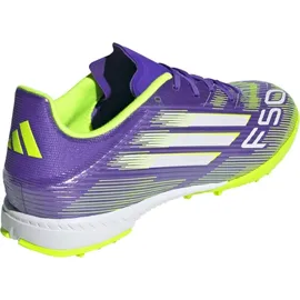 adidas F50 League TF Herren Purple Rush/Ftwr White/Lucid Lemon 42 2/3