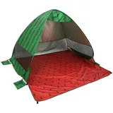Tubayia 2 Personen Campingzelt Pop Up Sonnen- und UV-Schutz Zelt für Camping, Picknick, Strand (Wassermelone)