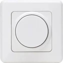 Kopp 803202012 STANDARD - Dimmer mit Dreh-Ausschalter (Phasenanschnitt), Farbe: arktisweiß