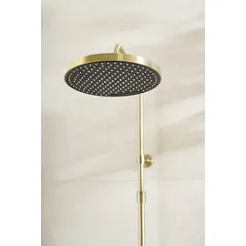 Schöner Wohnen Duschsystem Glaia mit Thermostat Mattgold 114