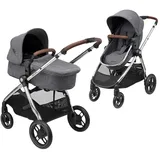 Maxi-Cosi Zelia Luxe Tandem-Kinderwagen 1 Sitz(e) Schwarz, Grau, Silber