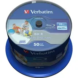 Verbatim BD-R 25GB, 6x, 50er Spindel wide, inkjet printable 43812