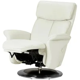 HIMOLLA Relaxsessel 7227 Leder 82 x 109 x 90 cm Creme mit Relax-Funktion