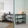 Relaxdays Nachtschrank 61 x 60 x 30 cm Schwarz