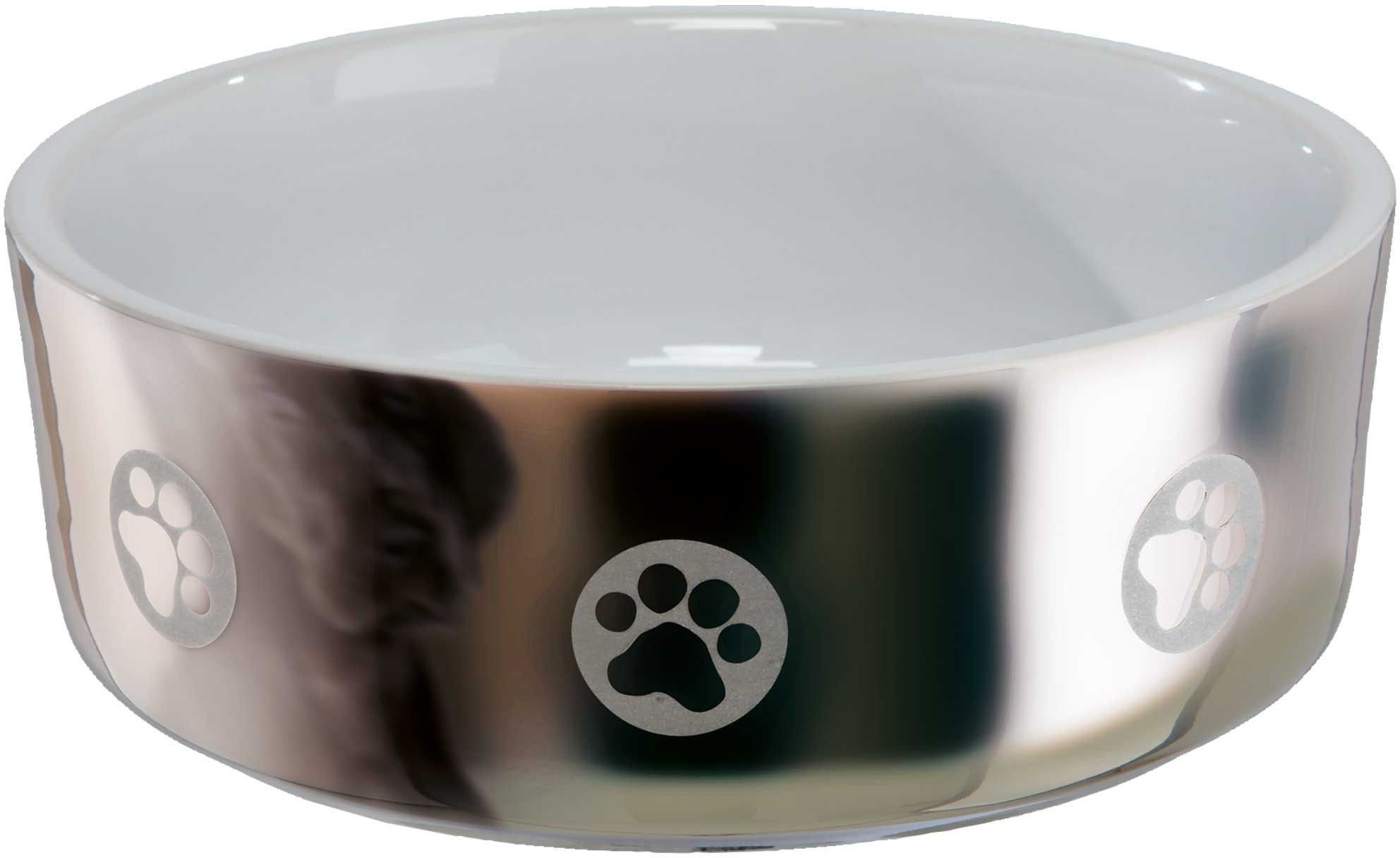 Keramiknapf Silberpfote - dekorativ Hundenäpfe Napf Hundenapf Fressnapf Schale 1,5 I