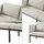 [en.casa] Couch 2-Sitzer Beige