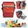 trends4cents CoolQuest isolierte Kühltasche 42 Liter in Thermobox wasserdicht Picknick Rucksack Liefertasche Lieferservice Thermo-Transport Thermobag Deliverybag Takeaway-Box Fahrradkurier (Rot)