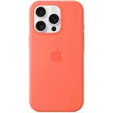 Apple iPhone 16 Pro Silikon Case mit MagSafe - Mandarine