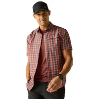 Regatta Kurzarmhemd Dark Storm Multi Cross Check L