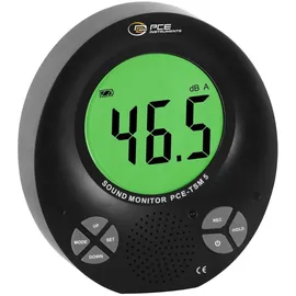PCE Instruments Schallpegel-Messgerät Datenlogger, Farbdisplay PCE-TSM 5 35 - 135 dB 31.5 Hz - 8000 Hz Klinkenstecker 3.5 mm
