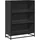 vidaXL Bücherregal 80,5 x 35 x 107,5 cm Schwarz