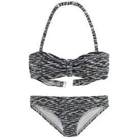 VENICE BEACH Bandeau-Bikini regulierbares Top Schwarz 170/176