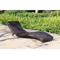 Garden Pleasure Sonnenliege Caracas braun Aluminium