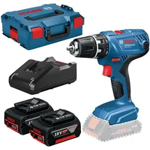Bosch GSR 18V-21 inkl. 2 x 4,0 Ah + L-Boxx