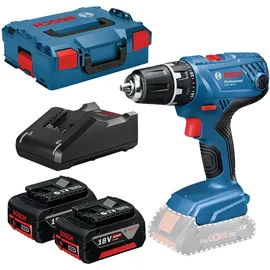Bosch GSR 18V-21 inkl. 2 x 4,0 Ah + L-Boxx
